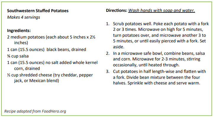 USDA Sample Recipe